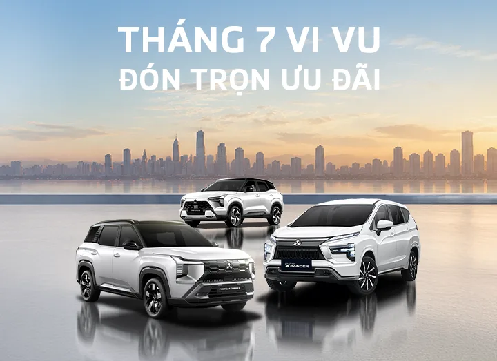 Cập nhật ưu đãi mua xe Mitsubishi tháng 07/2026