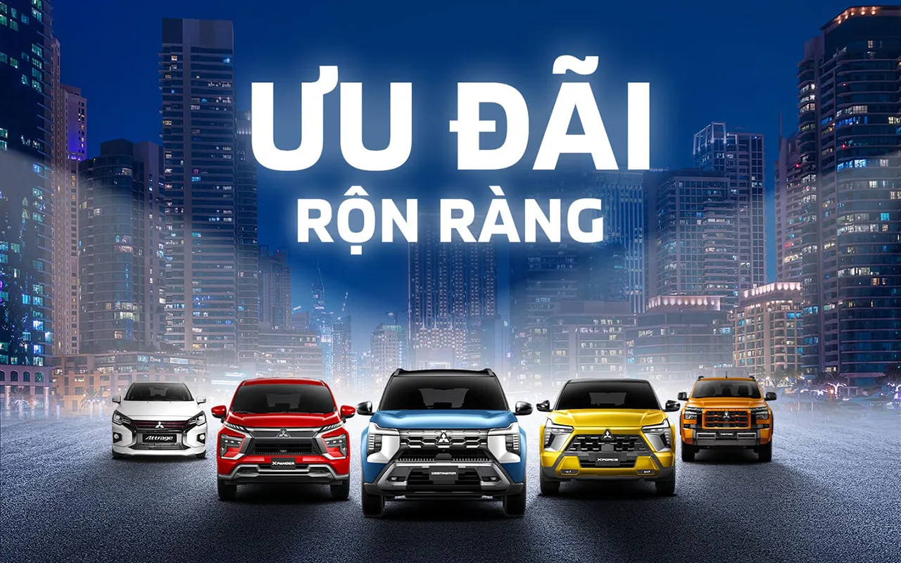 Cập nhật ưu đãi mua xe Mitsubishi tháng 08/2026