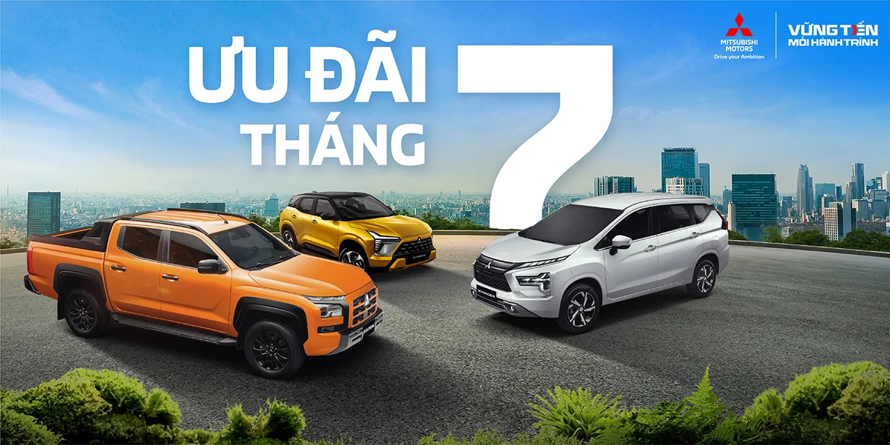 Bảng giá & Ưu đãi mua xe Mitsubishi tháng 07/2025