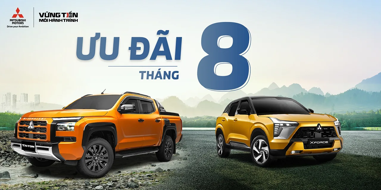 Bảng giá & Ưu đãi mua xe tháng 08/2025 tại Mitsubishi Hồ Chí Minh